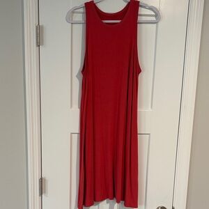 a new day Red Sleeveless Midi Dress